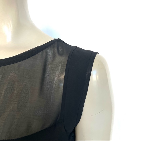 THE LIMITED Black Silk Chiffon Blouse - Picture 10 of 13